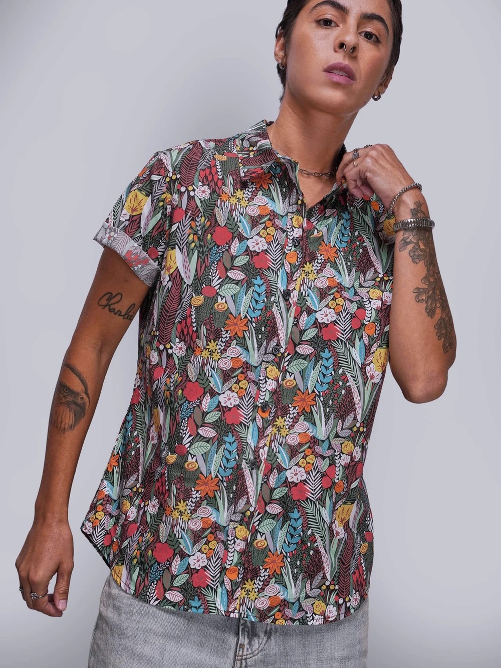 Wildfang The Essential Button Up Oaisis Multicolor
